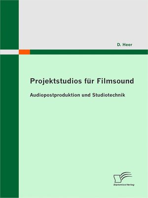 cover image of Projektstudios für Filmsound